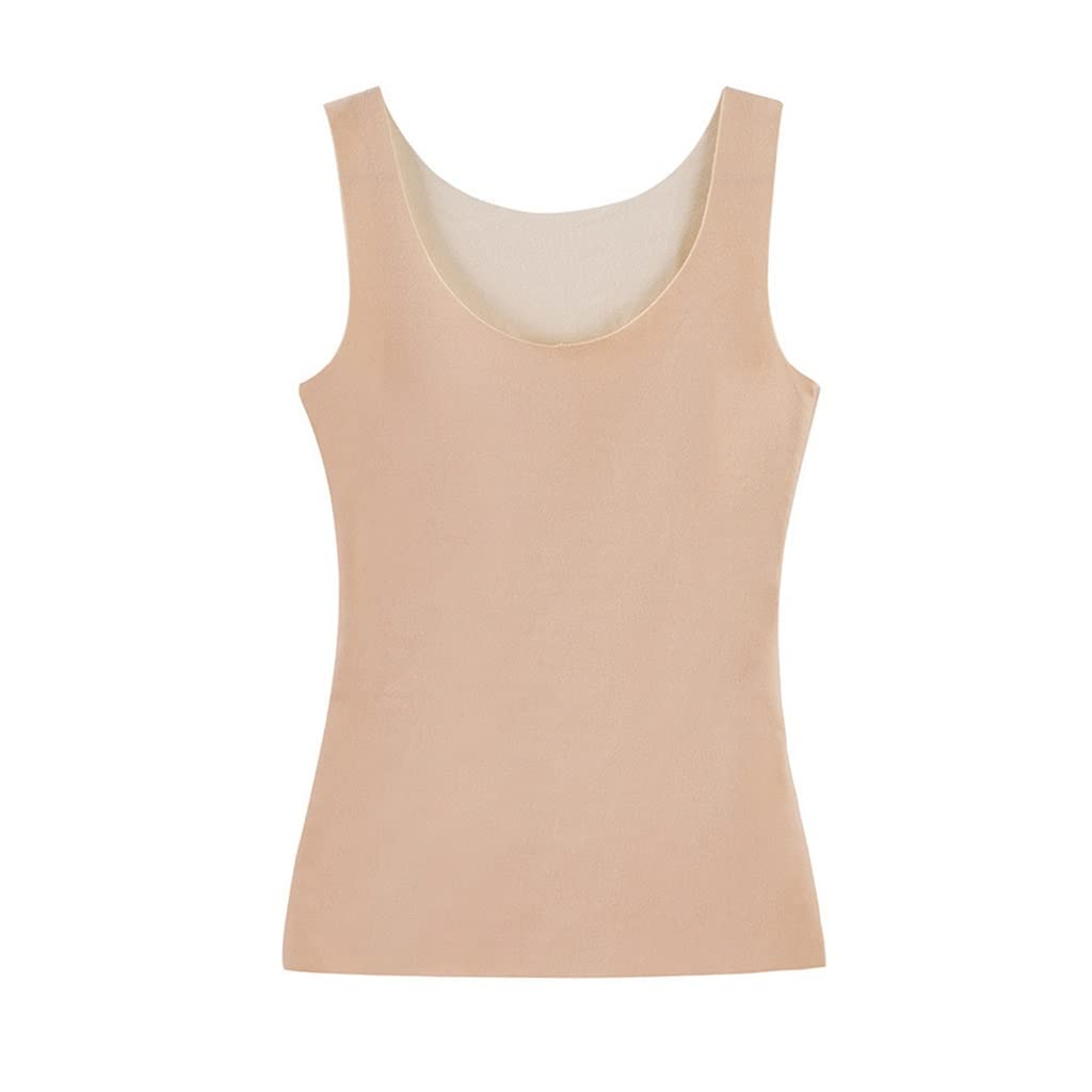 Bezszwowa kamizelka damska Velvet Silk Warm Top Bielizna termiczna Jesień i zima Miękka ciepła kamizelka damska Camisole (kolor: zielony, rozmiar: 40-55 kg) (skóra 40)