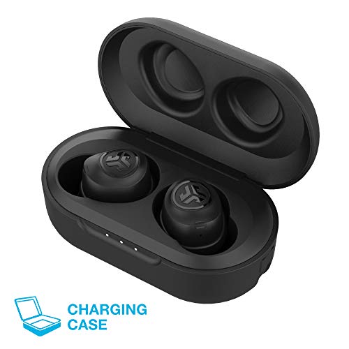 JLab Audio JBuds Air True Wireless Signature Bluetooth Earbuds + Charging Case - Black - IP55 Sweat Resista nce - Bluetooth 5.0 Connection - 3 EQ Sound Settings: JLab Signature, Balanced, Bass Boost