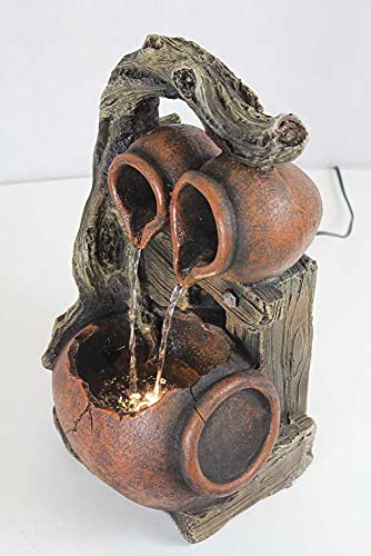 Tuinfontein BK834 met verlichting, fontein, waterval, balkonfontein, terraspin, tuindecoratie - Afbeelding 4