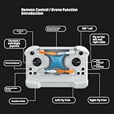 Mini Drone with Easy Stunt Flights & 360° Tricks, Small Drone for Kids, Beginner Drones with LED Propeller Protection, Altitude Hold, 3D Flips and Headless Mode, 360°flips, For Indoor Outdoor(Blue) - Image 6