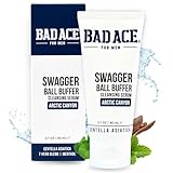 BAD ACE Swagger Ball Buffer | Rinse-Free Hygiene Cleanser & Men's Intimate Wash | Ball & Groin Wash for Men | Below-the-Belt Intimate Wash for Male, Odor & Sweat Control, 2.7 oz