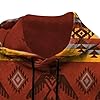 Mens Hoodies Western Aztec Hooded Sweatshirt Vintage Printed Graphic Hoodie Patchwork Jumpers with Pocket Regular Fit Long Sleeve Pullover Casual Gym Tops for Men (Orange #1, XXXL) #3