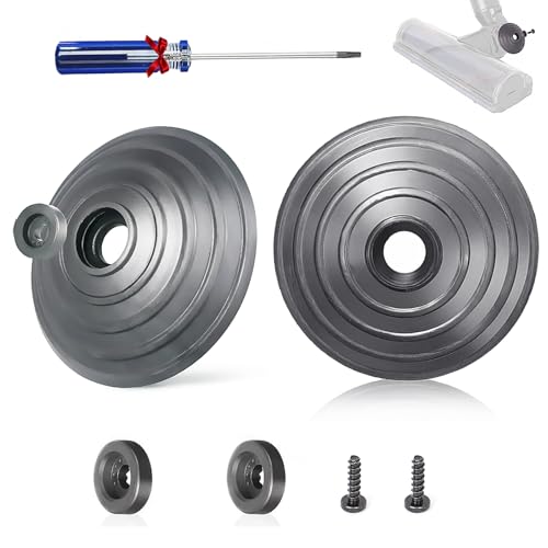 KiimSin V-Ball Wheels Replacement Part for V6 V7 V8 V10 V12 DC58 DC59 DC62 DC72 DC74 SV10 SSV12 SV20, 35W 50W Direct Drive Cleaner Head Accessories, 2Ball Wheels+2Screw+2Fixing+Screwdriver