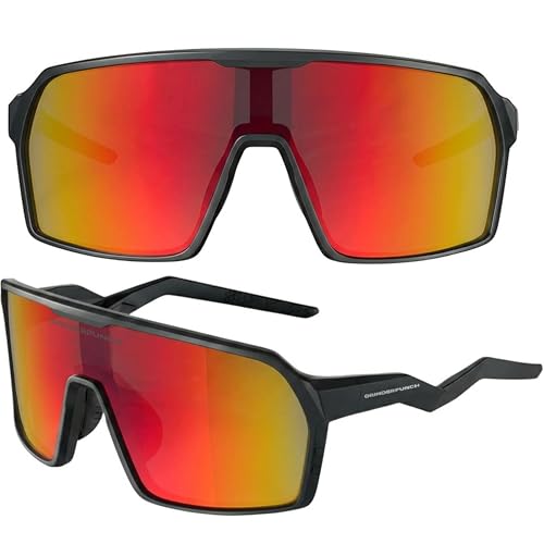 Image of grinderPUNCH Polarized Sports Sunglasses for Men Women UV Protection Shades for Baseball Running Cycling Skiing & Pickleball
