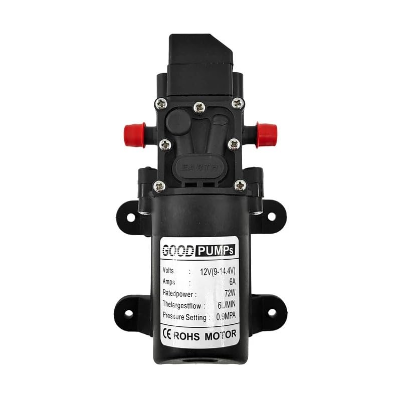 1PCS 12VDC 72W Good Pumps Micro Electric Diaphragm Reflux Water Pump Automatic Switch 6L/Min High Pressure Car Washing Spray(A Type Pressure), Vacuum Pumps - Canada