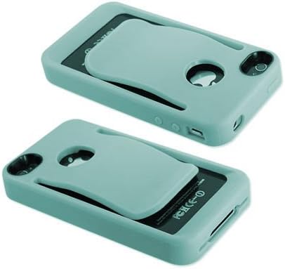 Reiko BPC-IPHONE4SBL Durable Belt Clip-Style Holster Case for iPhone 4/4S - 1 Pack - Retail Packaging - Blue