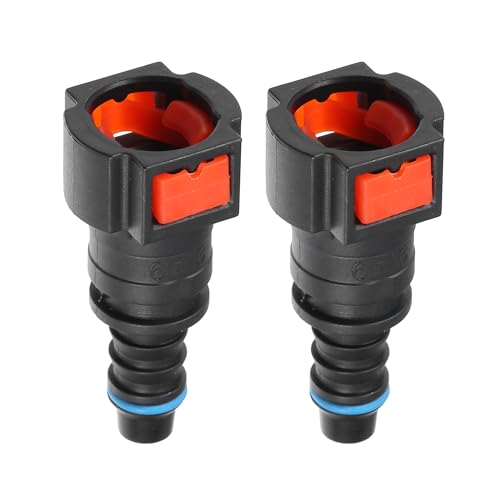 A ABSOPRO Car Fuel Line Hose Quick Release Connector Straight 3/8