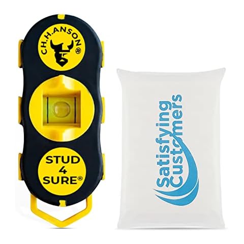 CH Hansson 03040 Magnetic Stud Finder for Wall – Mechanical Stud Finder Scanner Device Inbuilt 2-Way Level Compact Lightweight & Portable Easy to Use & Hassle Free With Satisfying Travel Tissue Pack Cover