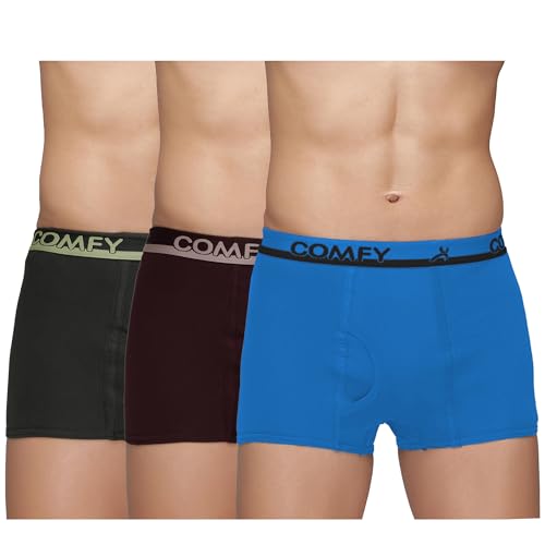Image of Amul Comfy Men's Trunk Underwear | Soft Outer Elastic | Soft Waistband | Breathable Comfortable Innerwear | Pack of 2 | Color May Vary