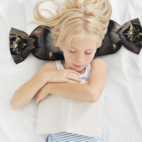 Almohada de espuma viscoelástica negra 62 cm x 25 cm miniatura 6