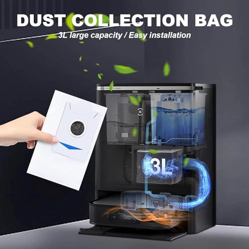 SavStor Replacement Accessories Set for Ecovacs Deebot X2 Omni / X2 / X2 Pro / DEX86 Robot Vacuums, 1 Main Brush, 6 Side Brushes, 4 Filter, 6 Mop Pads, 6 Dust Bag, 1 Brush