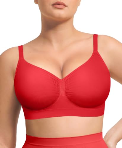Image of Lover-Beauty Bralettes for Women Wireless Stretch Unlined Everyday Bra | Seamless, Comfortable, No Underwire, No Padding, Light Support, Adjustable Straps, Soft Fabric, Daily Wear, Sleep Bra
