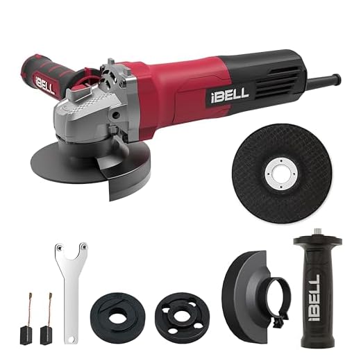 IBELL Angle Grinder AG10-68, 680W Heavy Duty, Copper Armature, Disc Dia 100mm, 11000 RPM with Grinding Wheel and Guard…