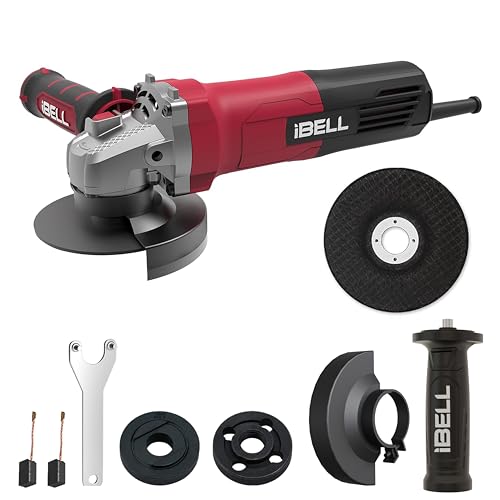 IBELL Angle Grinder AG10-68, 680W Heavy Duty, Copper Armature, Disc Dia 100mm, 11000 RPM with Grinding Wheel and Guard…