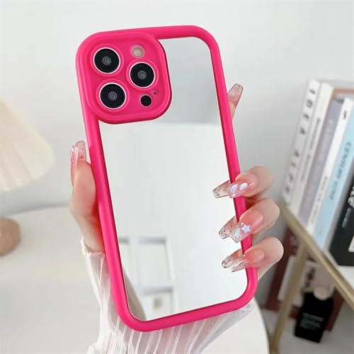 Coque antichoc iPhone 14 et 13 rose rouge pour vos sorties
