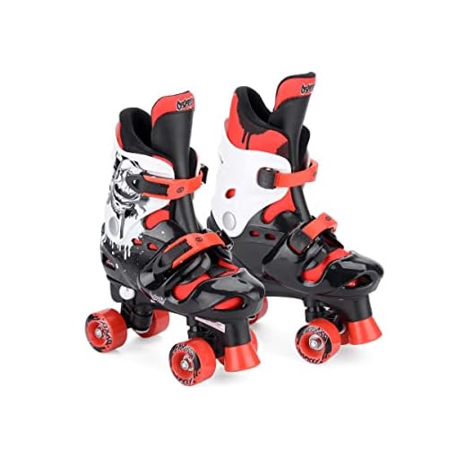 Osprey Kids Roller Skates for Boys - Adjustable Sizing Quad Skates for Beginner Children - Multiple Designs