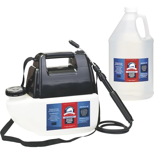 Bare Ground Bolt BGBPS-1C Fast-Acting CaCl2 Ice Melt Liquid with Battery Powered Sprayer, 128 oz (1 Gallon)