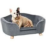 PawHut Dog Sofa Bed w/Soft Cushion for XS Size Dogs - Grey