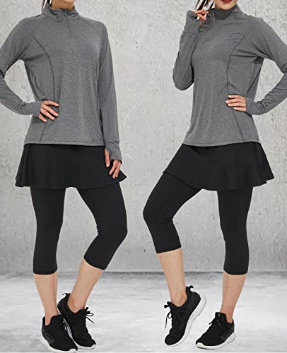 Cityoung-Women-Skorts-Pants-Capri-with-Attached-Skirt-Golf-Skirted-Leggings-Skirts-with-Leggings-Pockets-Workout