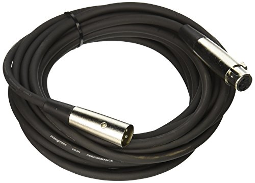 Strukture PRO20M7 Heavy Duty 20' XLR Mic Cable, 7Mm Rubber, Black
