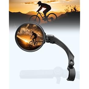 Specchietti Per Bicicletta Universali 2 Specchietti Retrovisori Per Bici/e- Bike - Sinistro E Destro, Regolabili 360°, Montaggio Su Manubrio 21-26mm Specchietto Mountain Bike Regolabile - Foto 2