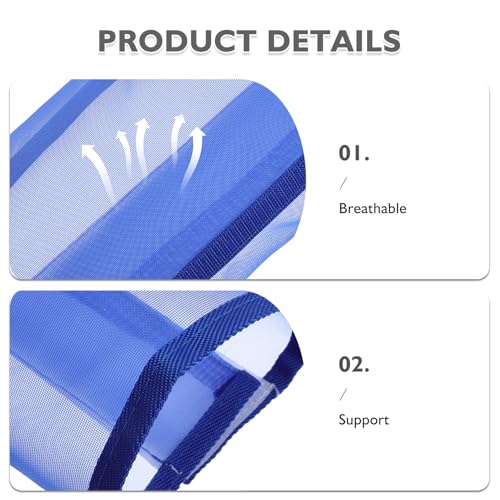 Protectores de patas para caballo de malla transpirable juego de 4 piezas azul para pastoreo 4