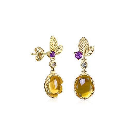 Boucles d'oreilles citrine naturelle pour illuminer vos tenues bohèmes