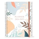 2024-2025 Planner - Weekly & Monthly Planner Runs Jul 2024 to Jun 2025, 6.25' x 8.25', 12 Monthly Tabs, 14 Notes Page, Inner Pocket, Flexible Cover with Twin-Wire Binding, Twig Planners 2024-2025