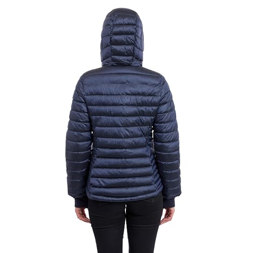 Tommy Hilfiger Women's Puffer Jacket, Lightweight Packable Jacket With Hood & Bag, Dark Navy, Large by Tommy Hilfiger - Used condition - Image 7