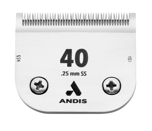 Image of Andis CeramicEdge Carbon-Infused Steel Pet Clipper Blade, Size-40SS, 1 /100-Inch Cut Length (64350)