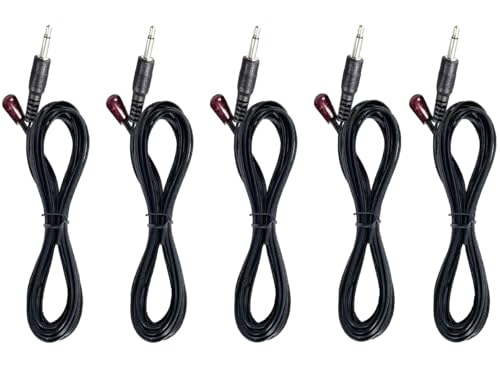 Ensigear IR Infrared Emitter Extension Cable 3m Long 45 Degree Emission Angle 3.5mm Jack Single Head (5pcs)