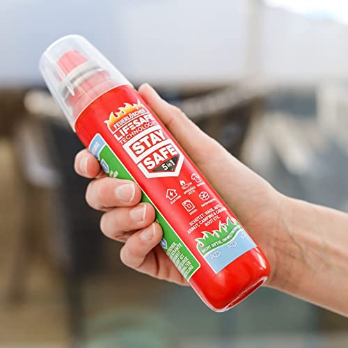 StaySafe, 5-in-1-Feuerlöscher, der beste Feuerlöscher für Zuhause, Auto, Arbeit, Camping, Wohnwagen, Boot – schaltet 5 Arten von Leuchten in wenigen Sekunden aus - Image 6