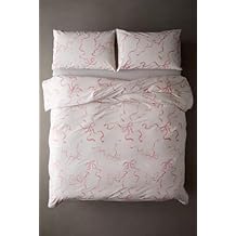 Luxury Bow Duvet Cover Set Soft, Cozy Bedding with Elegant Bow Design, Ruffled Chic Comforter Cover, Coquette Aesthetic, Pink Bed Sets Pink Bows, King