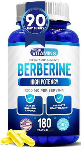 Berberine 180 Vegetarian Capsules 1200mg by We Like Vitamins review
