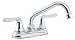 American Standard 2475.540.002 Colony Soft Double-Handle Laundry Faucet with Brass Swing Spout and Hose End, Chrome