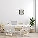 Stupell Industries Modern H Initial Circular Elevator Key Shape, Designed by Ziwei Li Black Framed Wall Art, 12 x 12, Grey