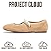 Project Cloud Fashion Mary Jane Shoes Women - Womens Ballet Flats with Memory Foam Insole - Lightweight & Non-Slip Ballet Flats Shoes for Women 2026 (Emilee, TAN,9.5M)