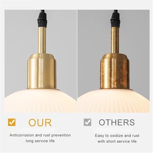 Suspension verre E26 pour remplacer un éclairage de salon sombre - 7