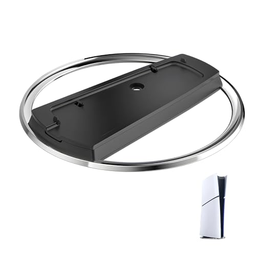 JRILUO Soporte vertical para consola PS5, Slim Stand soporte vertical de acero inoxidable ABS, base de repuesto antideslizante, accesorios para PS5/PS5 Slim/PS5 Pro