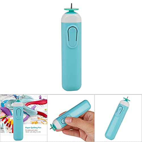Electric Quilling Pen, Quilling Paper Electric Curling Crafts Electric Quilling Slotted Tool Automated Paper Volume Quilling Rolling Pen For Quilling Paper Strips (Blue) #TOP7