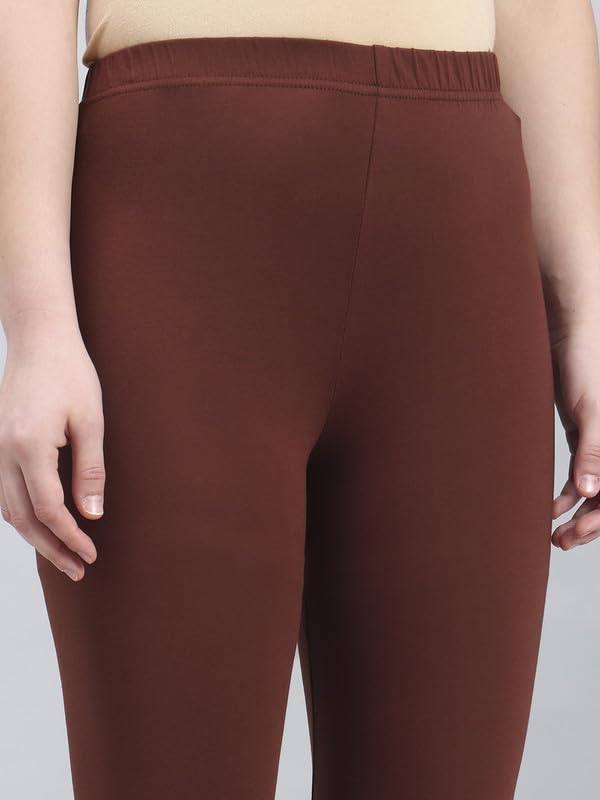 Image of GO COLORS Soft Cotton Stretch Churidar for Women | Breathable, Mid Rise, Full Length