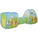 Produktbild HOMCOM Pop up Kinderspielzelt 3-teiliges Babyzelt Kinderzelt Tunnel Faltbar Polyester 230 x 74 x 93 cm