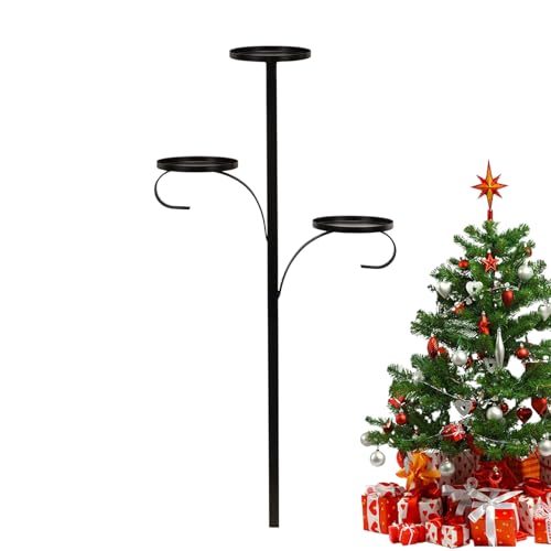 アンティーク アイアンクリスマスツリー型オーナメントスタンド オーナメント付き アンティーク アイアンクリスマスツリー型オーナメントスタンド