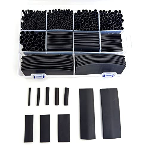 ALEKOR 10 Sizes 505 Pieces Large Adhesive Heat Shrink Tubing Kit 3:1 Ratio Industrial Marine Grade Waterproof