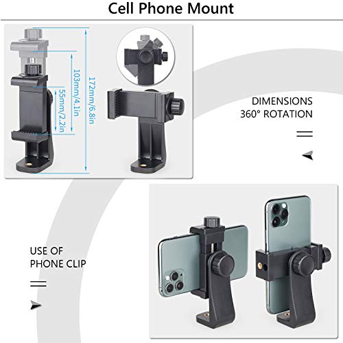 63” Camera Tripod Lightweight Travel Tripod Aluminum Tripod with 2 Quick Release Plates and Phone Holder Mount for DSLR Camera, Cellphone, Canon, Nikon, Sony, etc and DV Video 63” Camera Tripod Lightweight Travel Tripod Aluminum Tripod with 2 Quick Release Plates and Phone Holder Mount for DSLR Camera, Cellphone, Canon, Nikon, Sony, etc and DV Video