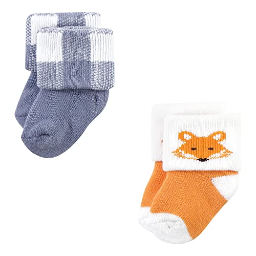 Image of Hudson Baby Baby 8-pack Cotton Rich Newborn and Terry Socks