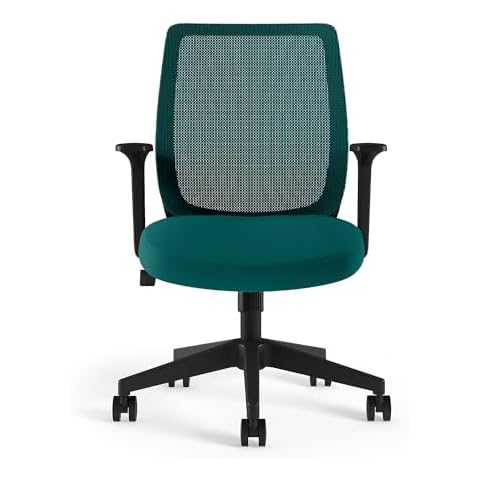 Union & Scale Essentials Ergonomic Fabric Swivel Task Chair, Teal (UN60410) Cover