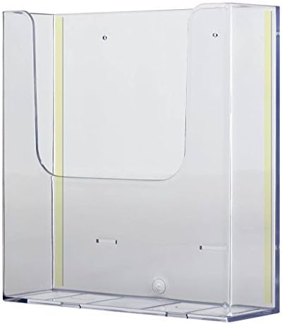 Source One Peel and Stick Clear Brochure Holder (1 Pack, 6 Inch)