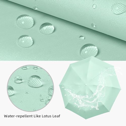 Image of Umbrella, UV Big Size Umbrella for Sun Protection Rain Windproof Strong large 2 fold for men women kids boys girls Perfect small & stylish Windproof & Compact (Black.)