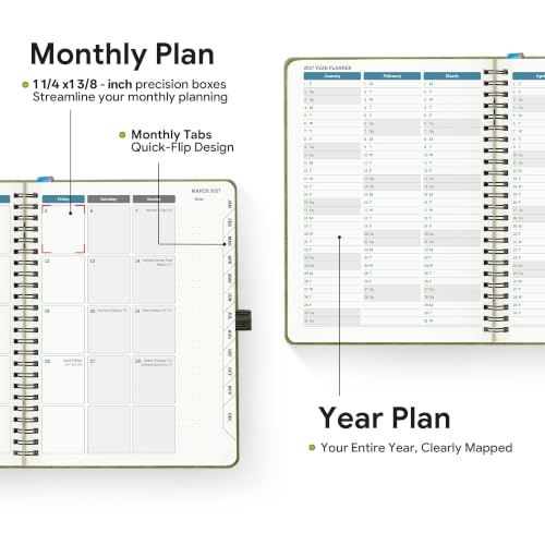 Image of 2027 Planner Weekly Monthly Spiral Bound(Jan.2027-Dec.2027)